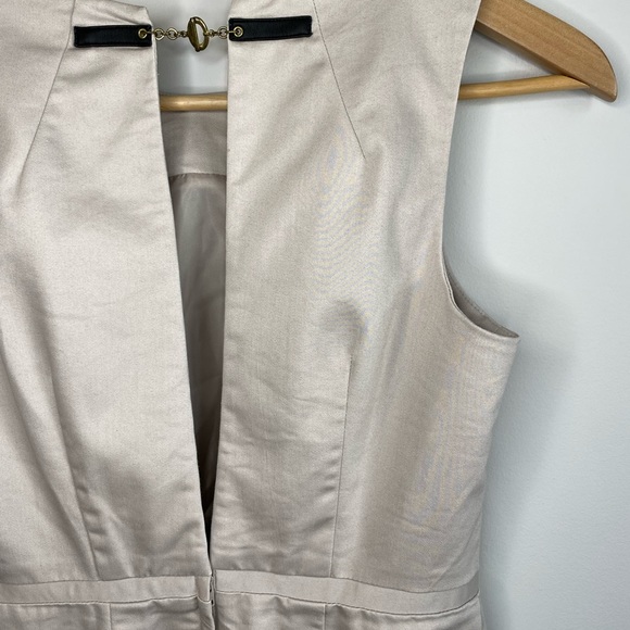 H&M Fitted Mini Dress w Belted Waist and Open Back Size 4 - Picture 8 of 14